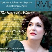Toni Marie Palmertree and Ellen Rissinger Present Virtual Concert THE HEART OF A WOMA