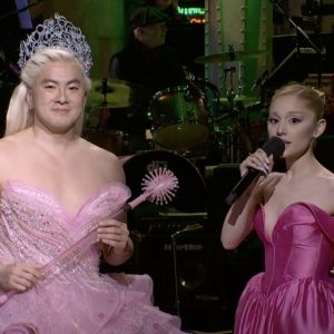 Video: Ariana Grande Does Vocal Impressions in SNL Monologue Song with Bowen Yang as…