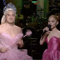 Video: Ariana Grande Does Vocal Impressions in SNL Monologue Song with Bowen Yang as… Video