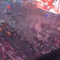 Social: Thousands Flee As Motorcycle Backfire Causes Panic In Times Square