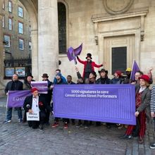 Street Performers March on Westminster City Hall to Demand End of Licensing in Covent
