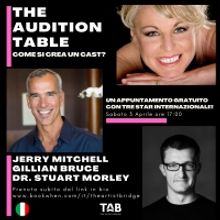 TAB - THE ARTIST BRIDGE presenta THE AUDITION TABLE, un appuntamento Gratuito con tre