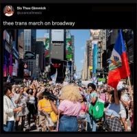 Social Roundup: The Theater Community Gathers for Trans March on Broadway