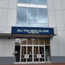 SOPAC Lights Up Marquee With Beatles Message of Love