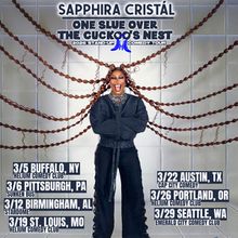 Sapphira Cristál to Launch ONE SLUE OVER THE CUCKOO'S NEST Comedy Tour