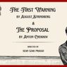 THE FIRST WARNING & THE PROPOSAL to Open at American Theatre of Actors