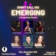 DON'T CALL US EMERGING: A SONGWRITERS CONCERT is Coming to the Kraine Theatre in Dece