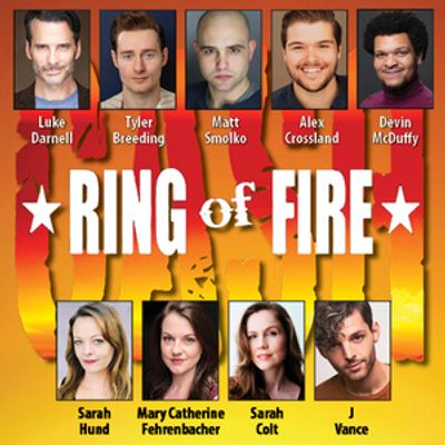 Cast Set for Johnny Cash Celebration RING OF FIRE at Beef & Boards