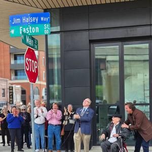 Photos: Tulsa Honors Jim Halsey With Street Naming Between Cain's Ballroom and OKPOP 
