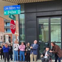 Photos: Tulsa Honors Jim Halsey With Street Naming Between Cain's Ballroom and OKPOP Museum