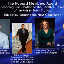 Carbonell Awards Names Three Educators Winners of Howard Kleinberg Award
