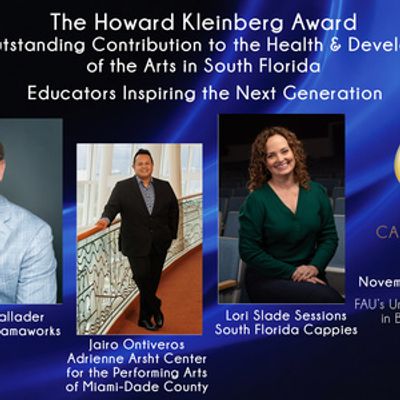 Carbonell Awards Names Three Educators Winners of Howard Kleinberg Award