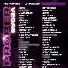 FNGRS CRSSD And Framework Announce Phase One Lineup For Debut Edition Of PROPER Las V