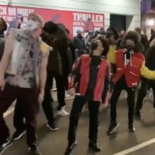 VIDEO: MJ THE MUSICAL Cast Members Perform 'Thriller' Outside the Theatre