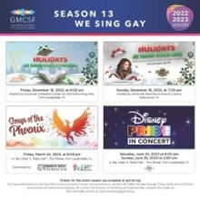 Gay Men's Chorus Of South Florida Announces Season 13: WE SING GAY! Featuring Shoshan