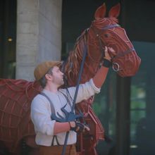 Video: Michael Morpurgo Reunites With Joey the Horse-Puppet at WAR HORSE at the Natio
