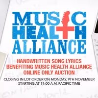 Julien's Auctions Announces Online Charity Auction, 'Handwritten Song Lyrics…