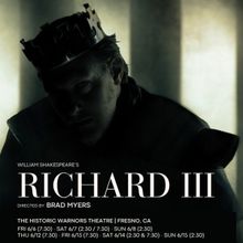 Chanticleer Shakespeare Co. Reveals Principal Cast for RICHARD III Coming June 2025