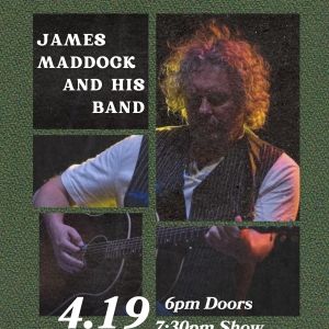 James Maddock and His Band Will Play Debonair Music Hall Next Month