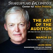 Shakespeare & Company to Present The Art Of The Audition Workshop In NYC