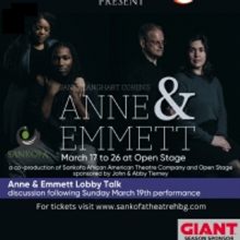ANNE & EMMETT Opens This Week at Open Stage's Capital BlueCross Main Stage Theatre