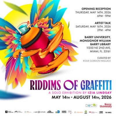 Izia Lindsay Solo Exhibition RIDDIMS OF GRAFFITI Will Open at DVCAI at Barry University