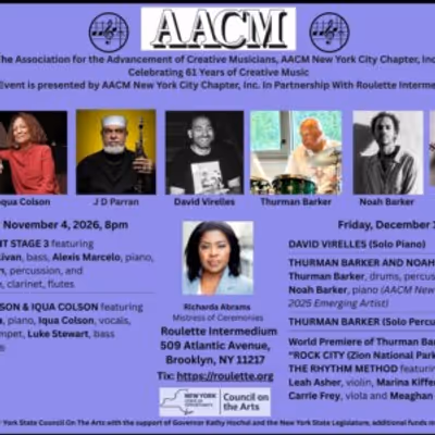 AACM New York City Chapter to Celebrate 61 Years of Creative Music With Concerts at R