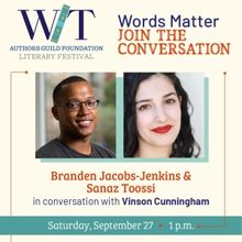Branden Jacobs-Jenkins and Sanaz Toossi to Join WIT Literary Festival Conversation