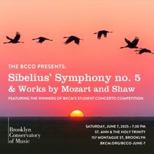The Brooklyn Conservatory Community Orchestra Presents Sibelius, Mozart, Shaw and Stu