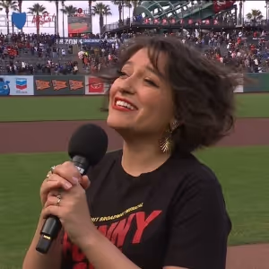 Video: FUNNY GIRL's Katerina McCrimmon Performs National Anthem for the San…