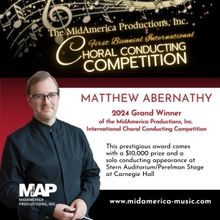 Winners Revealed For Inaugural Biennial International Choral Conducting Competition