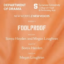 FOOLPROOF to Have Staged Reading at Syracuse University Department of Drama