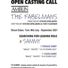 Spielberg-Directed Feature Film THE FABELMANS Seeking Kid and Teen Actors