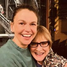 Former Mrs. Lovett Patti LuPone Visits Sutton Foster at SWEENEY TODD