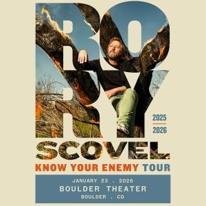 RORY SCOVEL: KNOW YOUR ENEMY TOUR is Coming to Boulder Theater in January