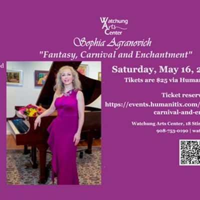 Pianist Sophia Agranovich Will Present FANTASY, CARNIVAL AND ENCHANTMENT Tour