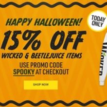 Shop BEETLEJUICE and WICKED Merch for BroadwayWorld's Theatre Shop Halloween Sale