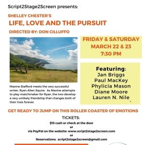 Previews: LOVE, LIFE, AND THE PURSUIT at Script 2 Stage 2 Screen