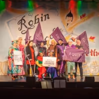 Oldham MP Joins Panto Cast Onstage Demanding Arts Council 'Save The Coliseum'