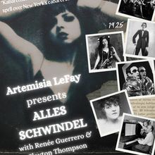 Artemisia Lefay To Premiere IT'S ALL A SWINDLE At Don't Tell Mama