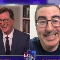 VIDEO: Stephen Colbert Returns to THE LATE SHOW, Featuring Guest John Oliver