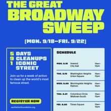 Help Clean Up Our Streets at The Great Broadway Sweep 2023