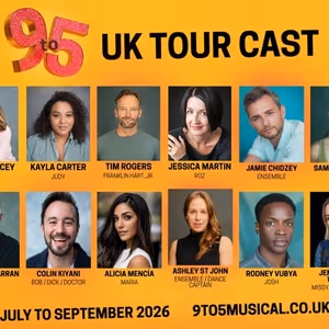 Full Cast Set for 9 TO 5 THE MUSICAL UK Tour