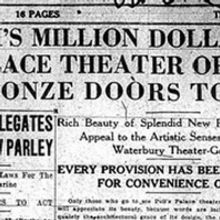 Palace Theater Five Week History Class Begins February 28