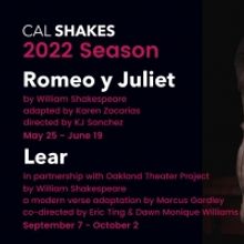 Cal Shakes to Present ROMEO Y JULIET and Marcus Gardley's LEAR