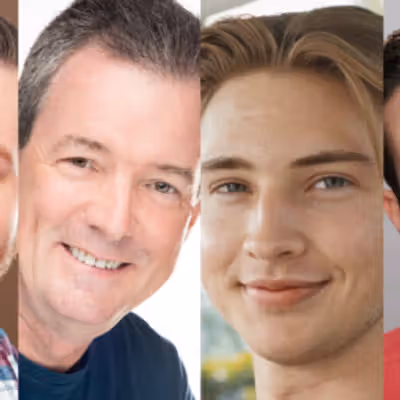 Cast Set for HARMONY: A NEW MUSICAL at TheatreZone
