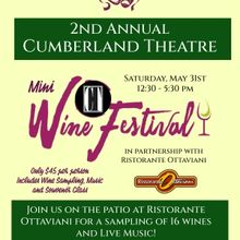 Cumberland Theatre To Host Mini Wine Festival In Partnership With Ristorante Ottavian