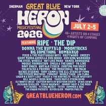 Ripe, The Dip, Donna The Buffalo, Moontricks and More to Perform at GREAT BLUE HERON MUSIC FESTIVAL