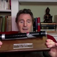 VIDEO: Liam Neeson Still Wields Qui-Gon Jinn's Lightsaber