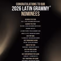 Prescription Songs Roster Earns Multiple Latin Grammy Nominations